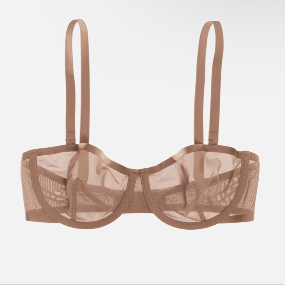 CUUP Balconette bra, taupe, size 32G.